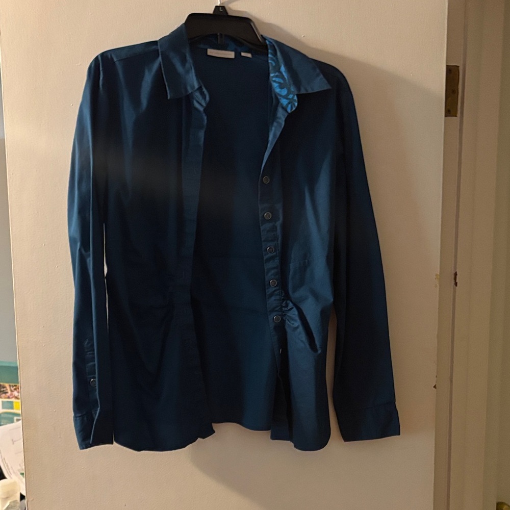New York & Company Blue Blouse